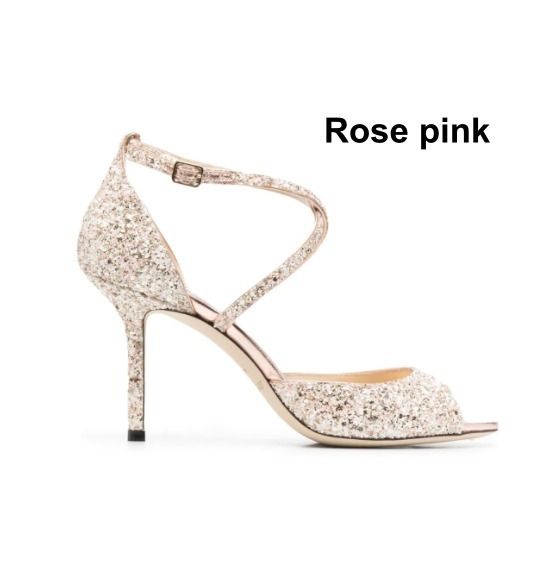 JIMMY CHOO ジミーチュウ EMSY 85 サンダル レザー グリッター (Jimmy JIMMY CHOO ジミーチュウ EMSY 85 サンダル レザー グリッター (Jimmy