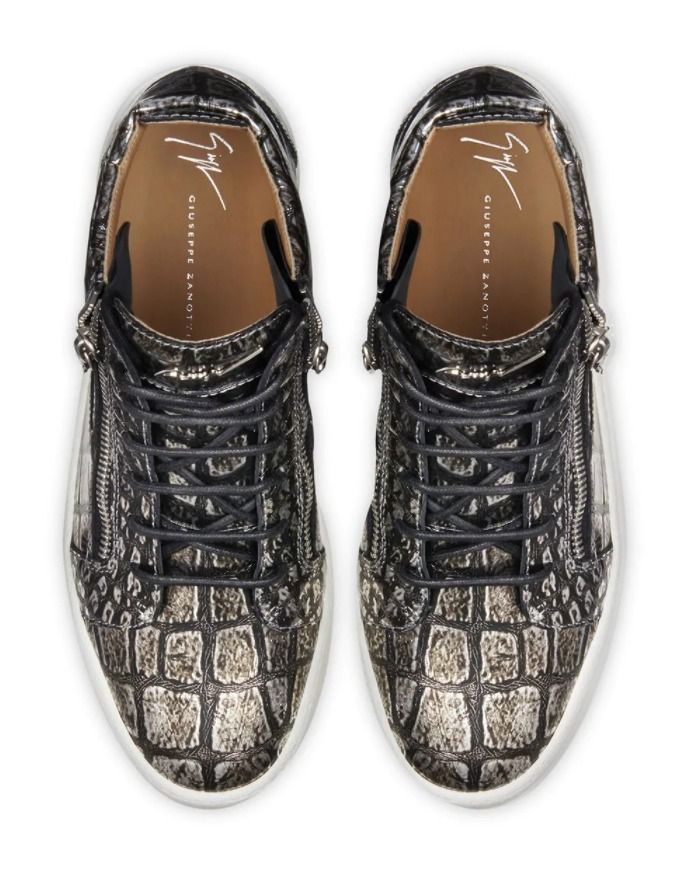 VIP価格 GIUSEPPE ZANOTTI Kriss クロコダイル レザースニーカー VIP価格 GIUSEPPE ZANOTTI Kriss クロコダイル レザースニーカー