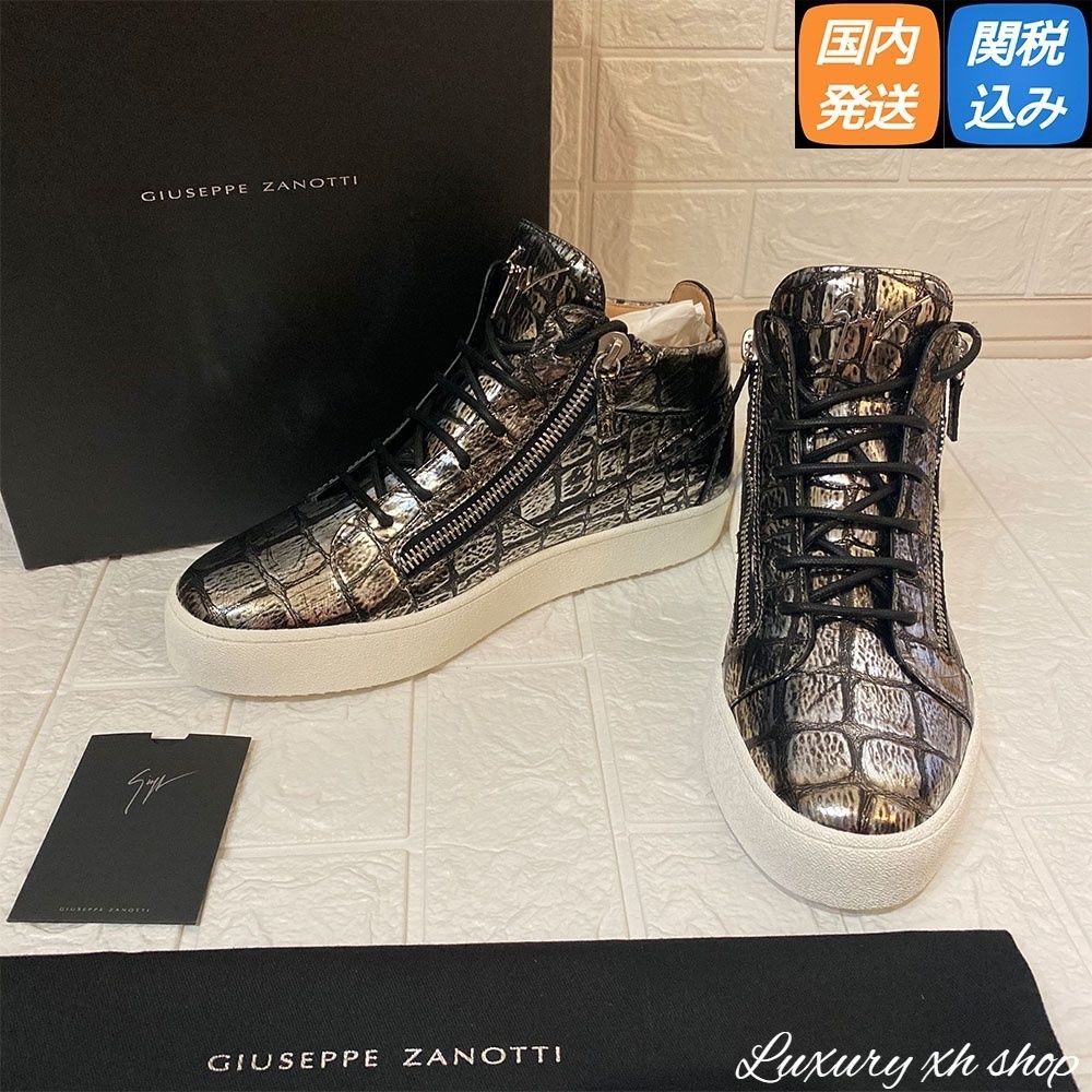 VIP価格 GIUSEPPE ZANOTTI Kriss クロコダイル レザースニーカー VIP価格 GIUSEPPE ZANOTTI Kriss クロコダイル レザースニーカー