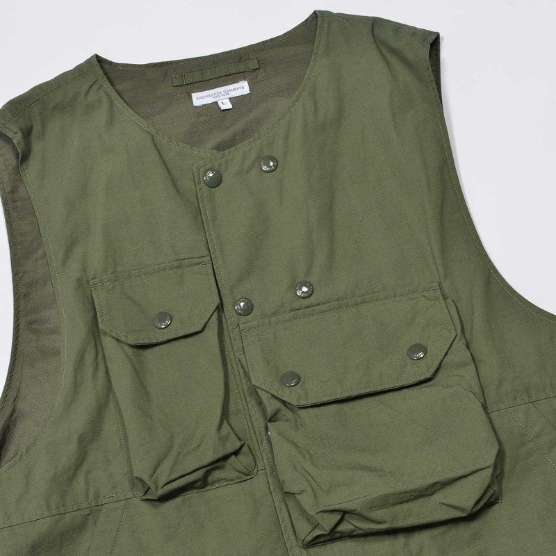 残少 ENGINEEREDGARMENTS エンジニアードガーメンツカバーベスト ...