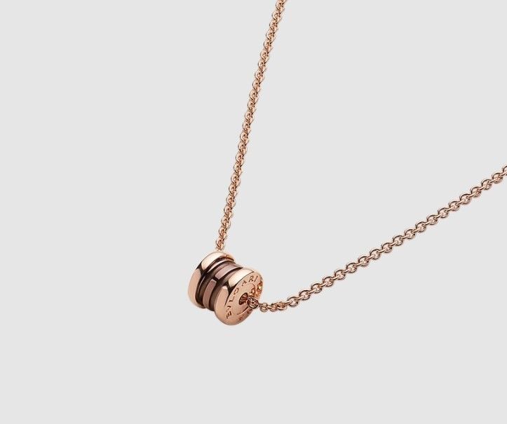 BVLGARI】ビー・ゼロワン ネックレス 18Kピンクゴールド (Bvlgari BVLGARI】ビー・ゼロワン ネックレス 18Kピンクゴールド (Bvlgari