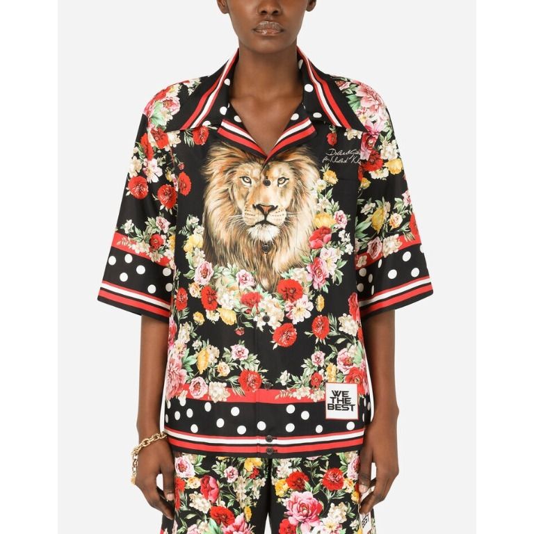 DOLCE&GABBANA*セットアップ シャツ DJKhaled 半袖 ライオン (Dolce