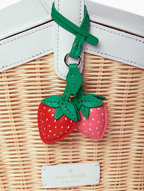 kate spade】いちごストロー*ピクニックバスケット (kate spade new が購入できます ケイトスペード カゴバッグ いちご ピクニック ショルダーバッグ