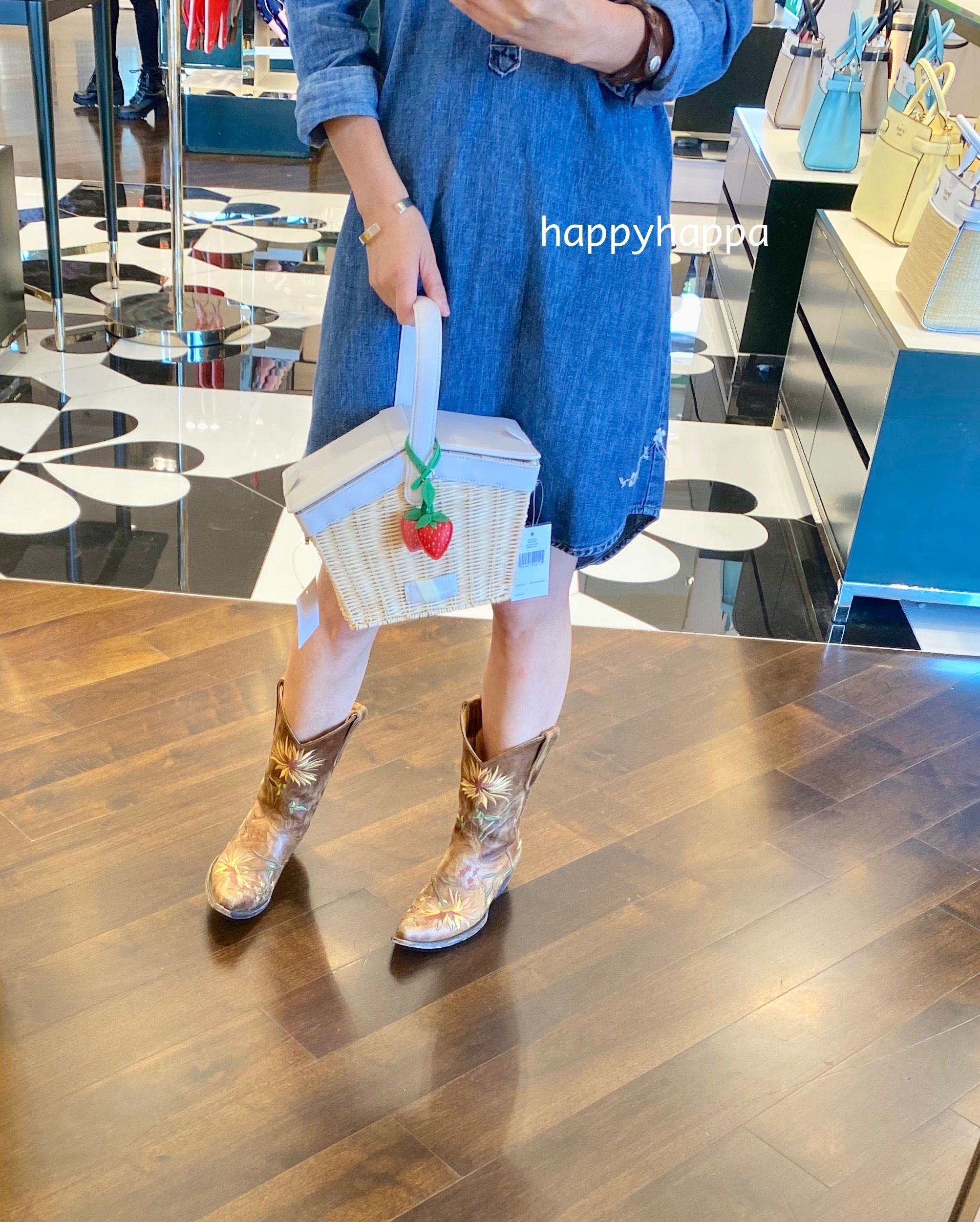 kate spade】いちごストロー*ピクニックバスケット (kate spade new が購入できます ケイトスペード カゴバッグ いちご ピクニック ショルダーバッグ