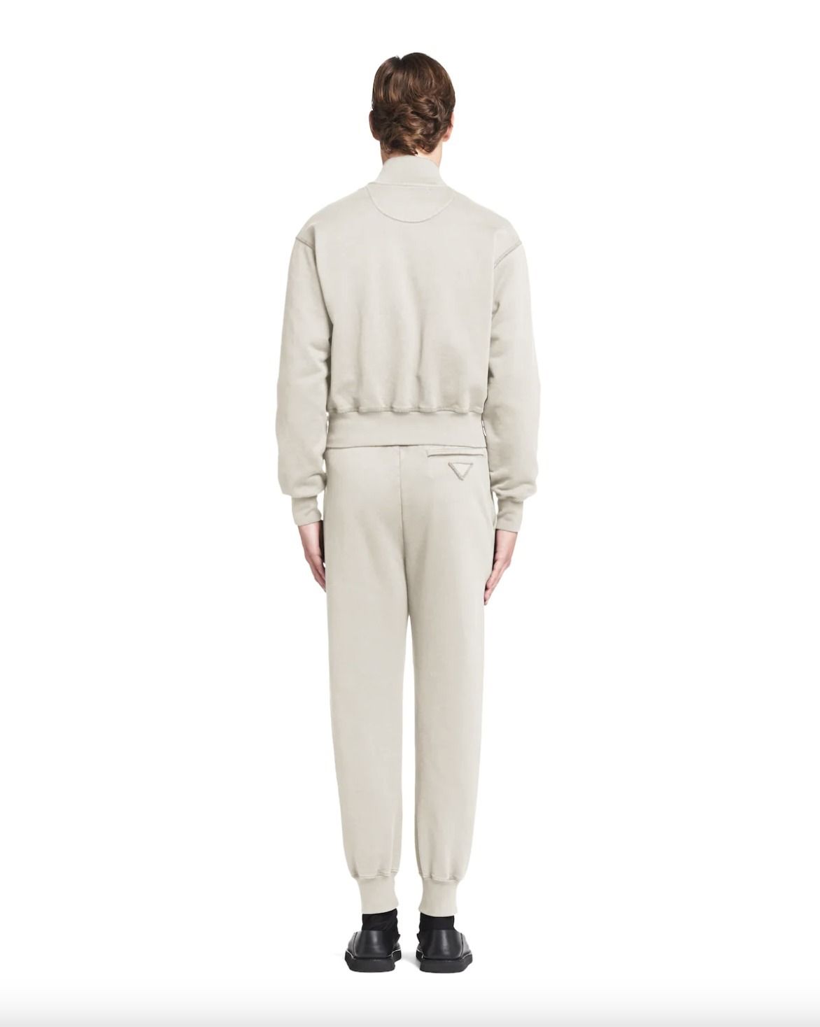 PRADA 後染め コットン ジップアップ カーディガン 直営店買付 PRADA 後染め コットン ジップアップ カーディガン 直営店買付
