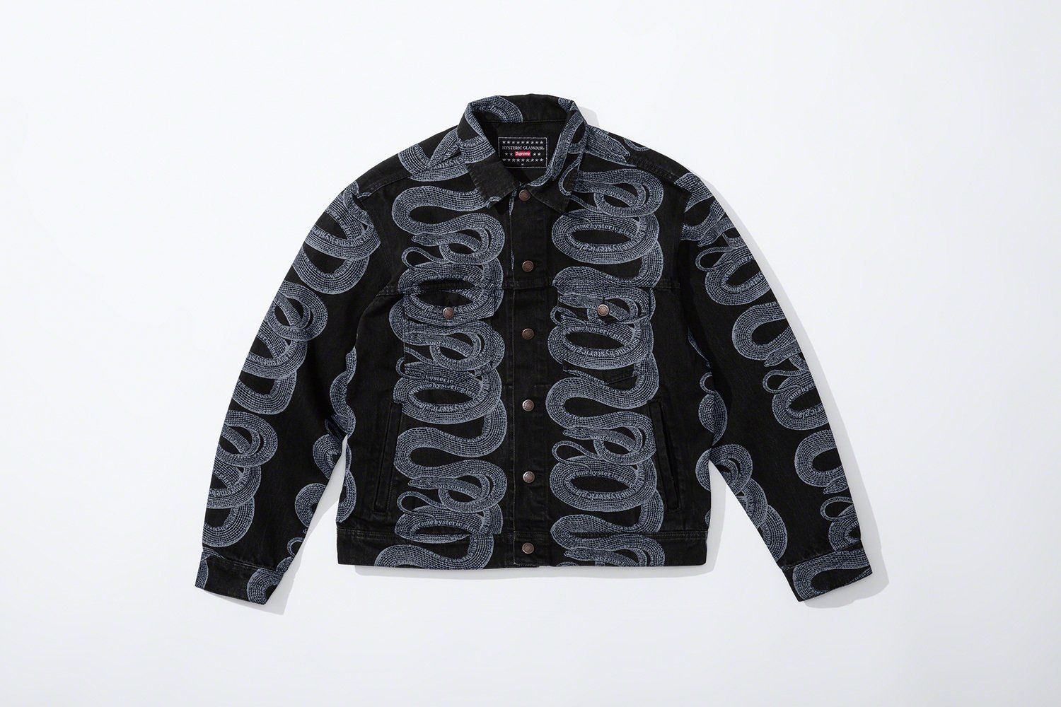 Supreme HYSTERIC GLAMOUR Snake Denim Trucker Jacket Gジャン
