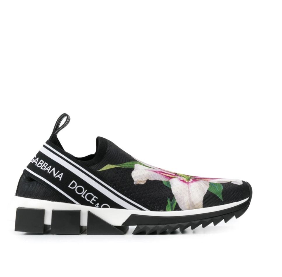 DOLCE&GABBANA ドルガバ SORRENTO ユリプリント スリッポン (Dolce DOLCE&GABBANA ドルガバ SORRENTO ユリプリント スリッポン (Dolce