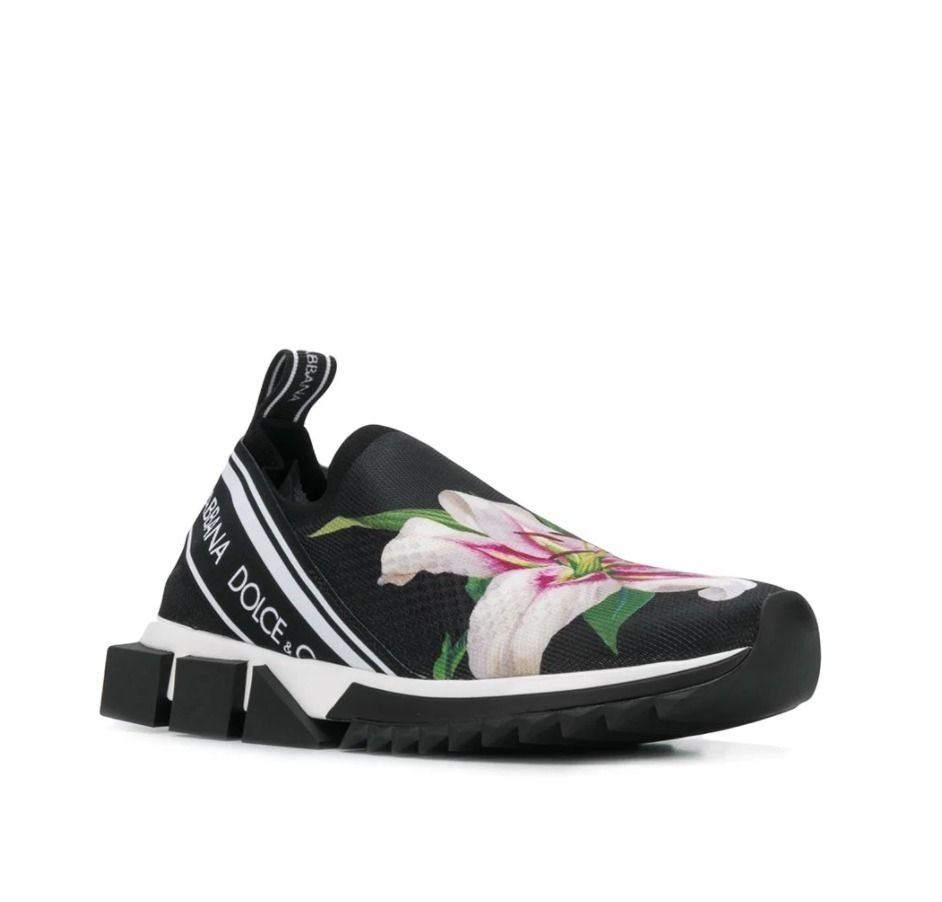 DOLCE&GABBANA ドルガバ SORRENTO ユリプリント スリッポン (Dolce DOLCE&GABBANA ドルガバ SORRENTO ユリプリント スリッポン (Dolce