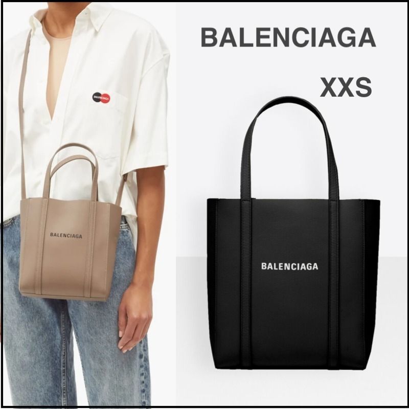 バレンシアガ BALENCIAGA ロゴ レザー トートバッグ