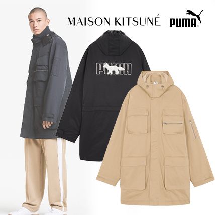 入手困難!PUMA x MAISON KITSUNE コラボ Military Jacket (PUMA 安い純正品 PUMA×MAISONKITSUNE コラボ スニーカー