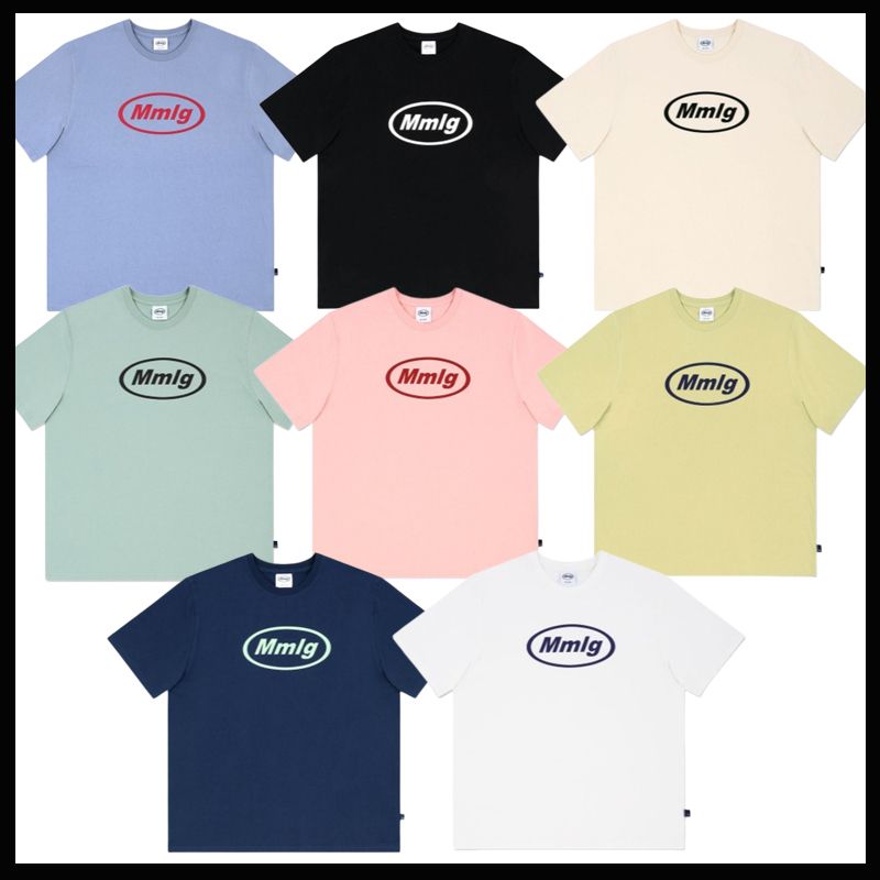 Tシャツ・カットソー 87MM [Mmlg] COLOR BUTTON HF-T 4FK481 男女兼用☆人気[MMLG] COLOR BUTTON HF-T 韓国正規品 (87MM/T