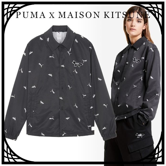 限定コラボ】PUMA x Maison Kitsune AOPコーチジャケット 直営 (MAISON 限定コラボ】PUMA x Maison Kitsune AOPコーチジャケット 直営 (MAISON