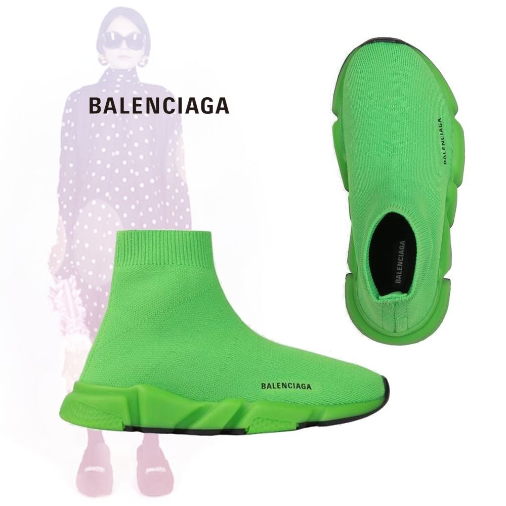 ○送料込○BALENCIAGA○KIDS - SPEED スニーカー IN グリーン ...