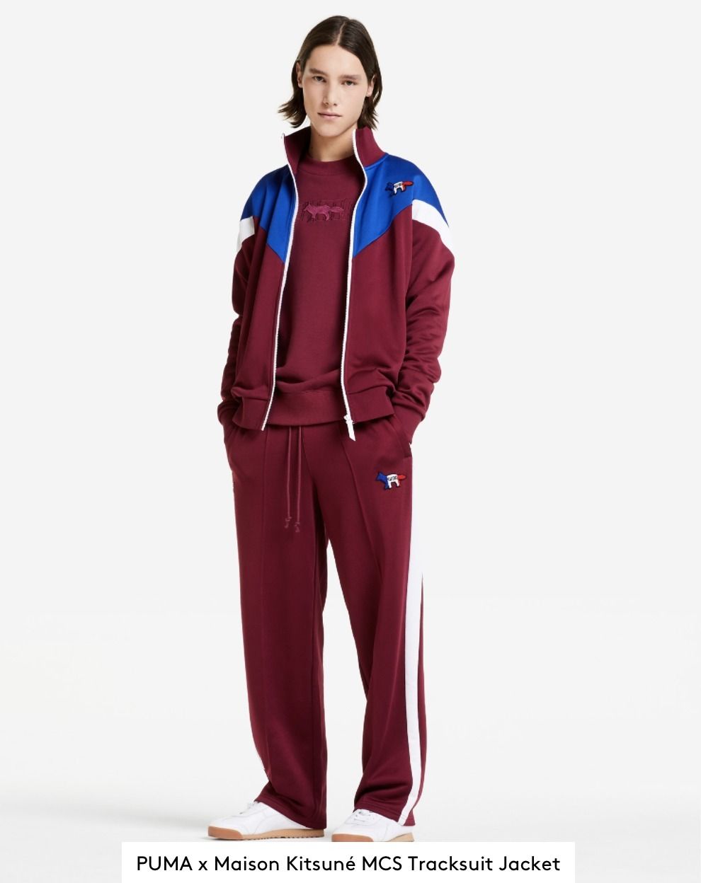 限定コラボ】PUMA x Maison Kitsune MCS トラック トップ 直営 (MAISON 限定コラボ】PUMA x Maison Kitsune MCS トラック トップ 直営 (MAISON