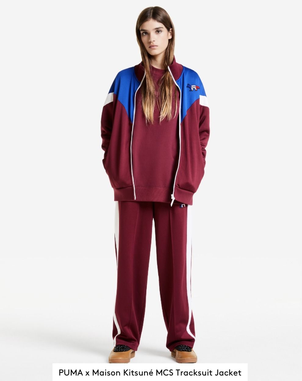 限定コラボ】PUMA x Maison Kitsune MCS トラック トップ 直営 (MAISON 限定コラボ】PUMA x Maison Kitsune MCS トラック トップ 直営 (MAISON