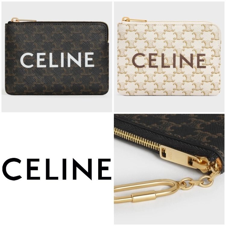 CELINE】セリーヌ コイン&カード ポーチ (CELINE/キーケース の正規品は正規取扱店で CELINE セリーヌ カードケース 名刺入れ/定期入れ