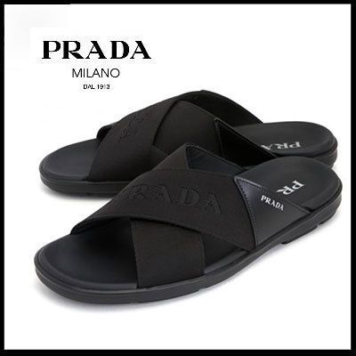 プラダ) PRADA ロゴ サンダル 2X3032 3L74 F0002 (PRADA/サンダル
