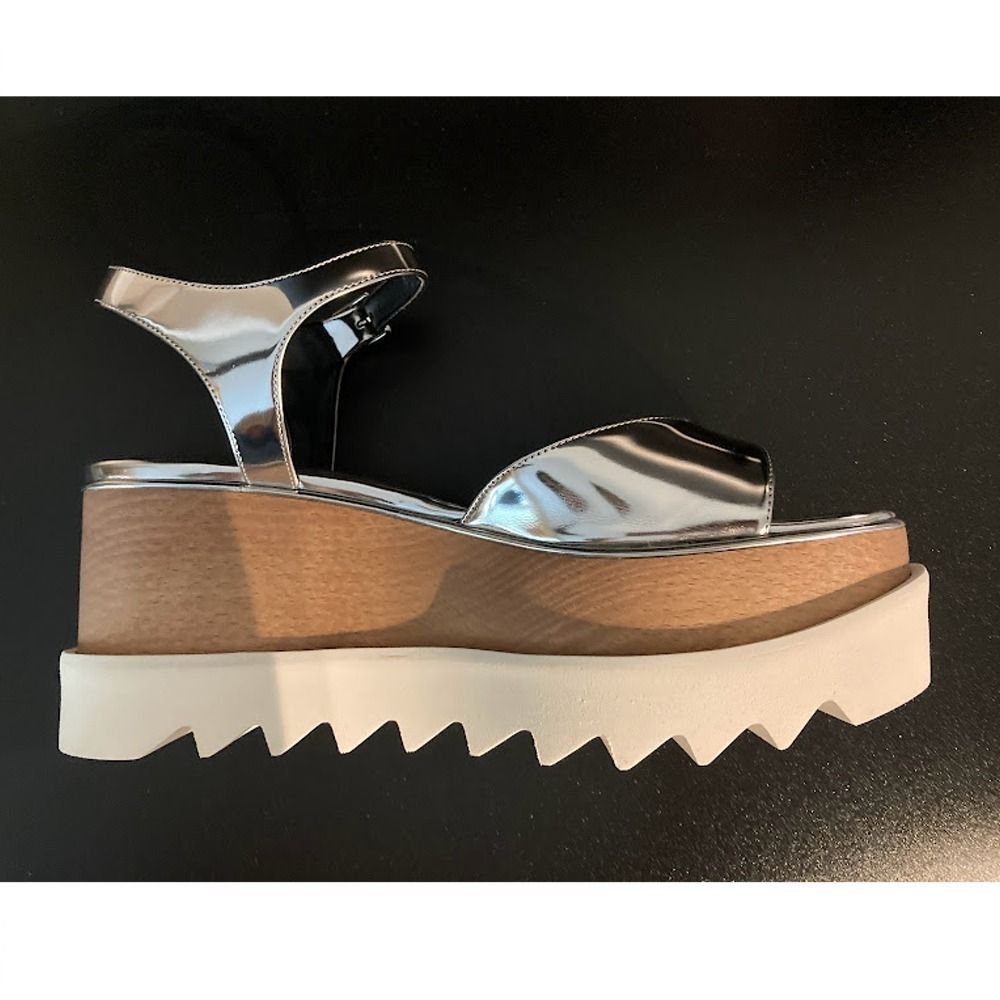 Stella McCartney☆ELYSEメタリック プラットフォーム サンダル Stella McCartney☆ELYSEメタリック プラットフォーム サンダル