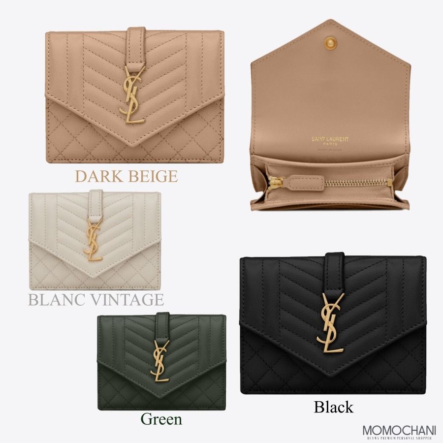 サンローラン】MONOGRAM*ロゴ入りフラップカードケース*651027 (Saint