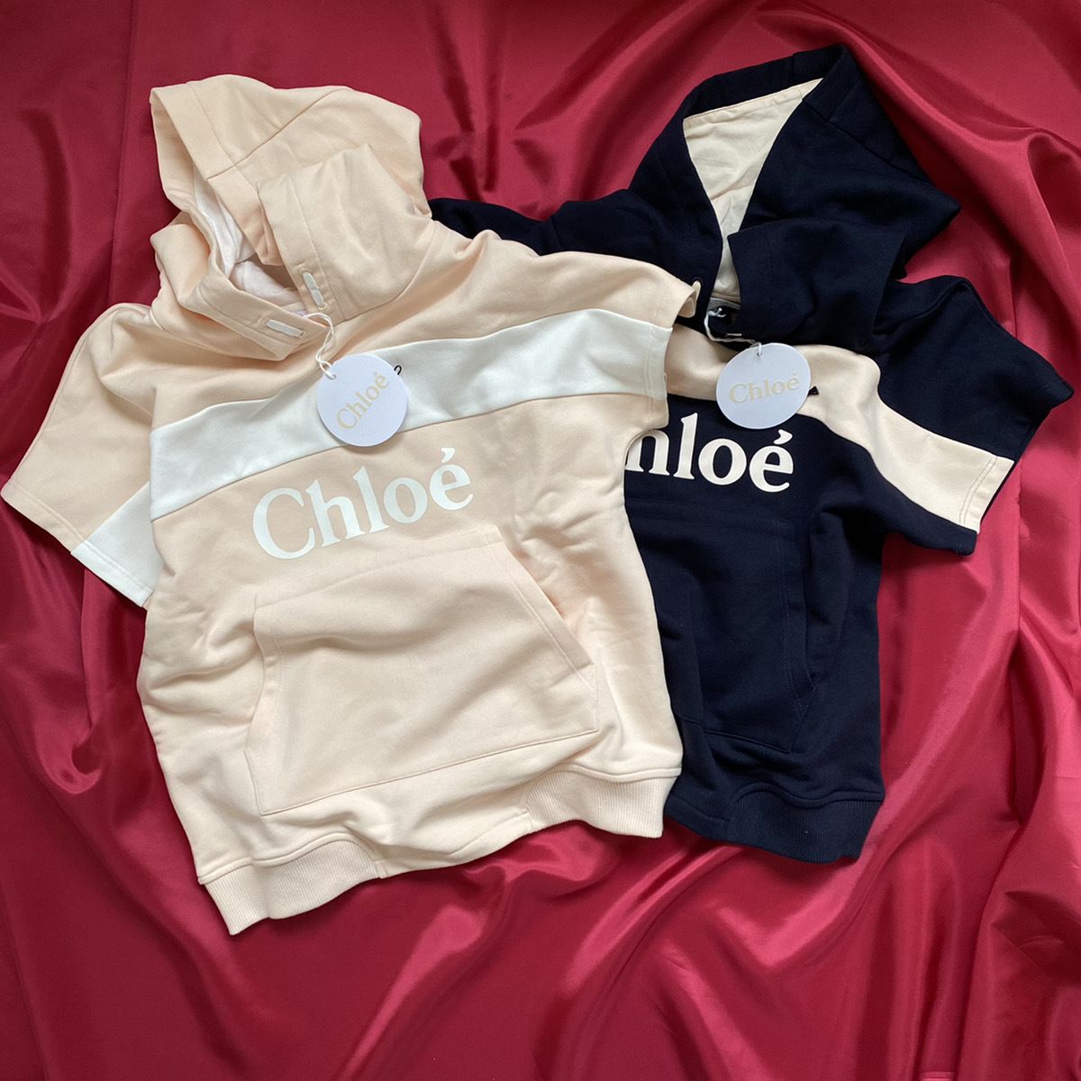即発! Chloe Kids ♪ 半袖ロゴパーカー☆大人もOK☆関送無料