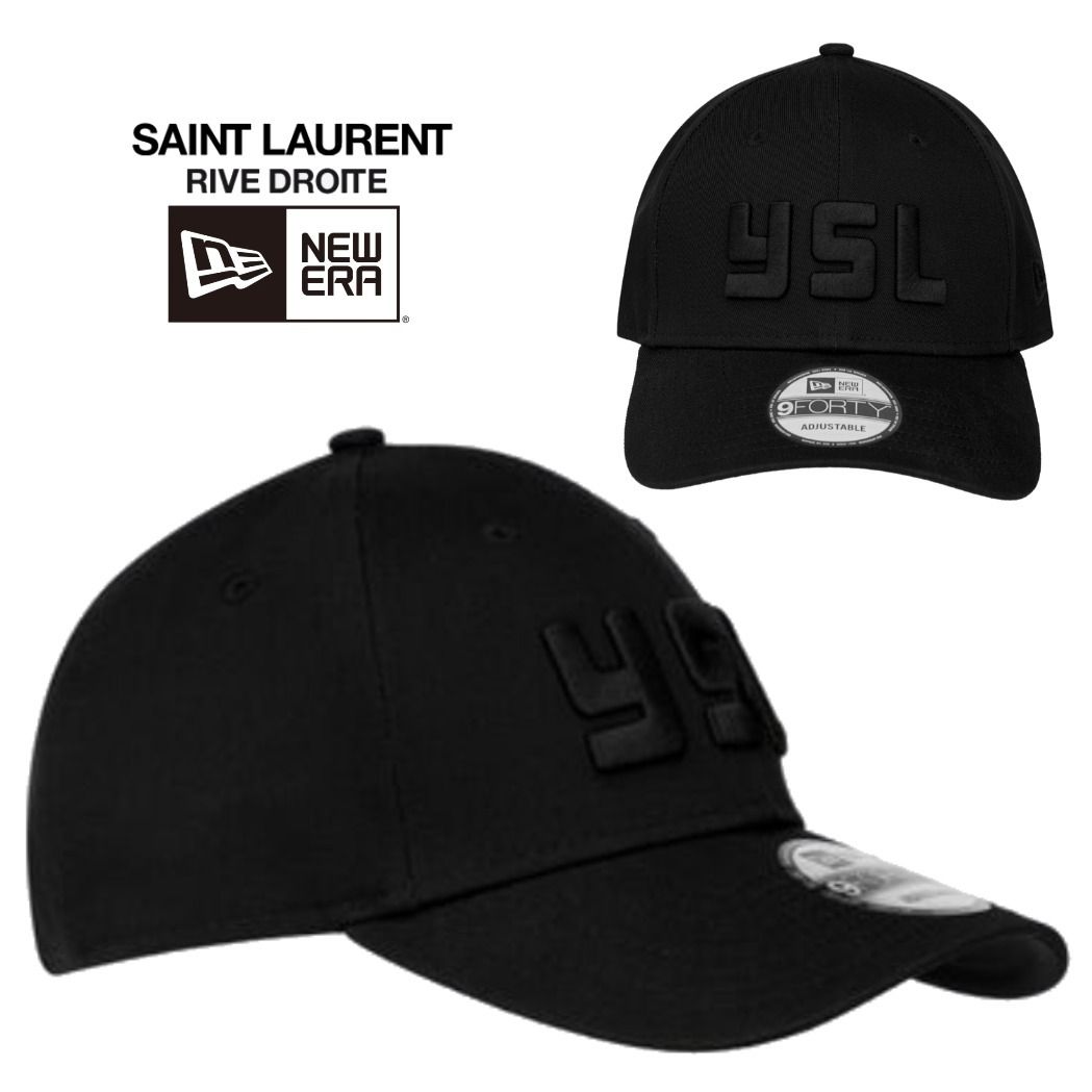 SAINT LAURENT x New Era コラボ YSLロゴ キャップ 70%OFF