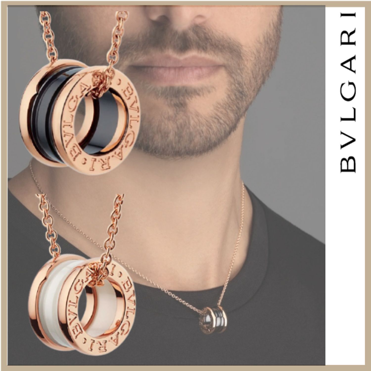 火山 百 民兵 Bvlgari ネックレス 好意的 スラッシュ コントラスト