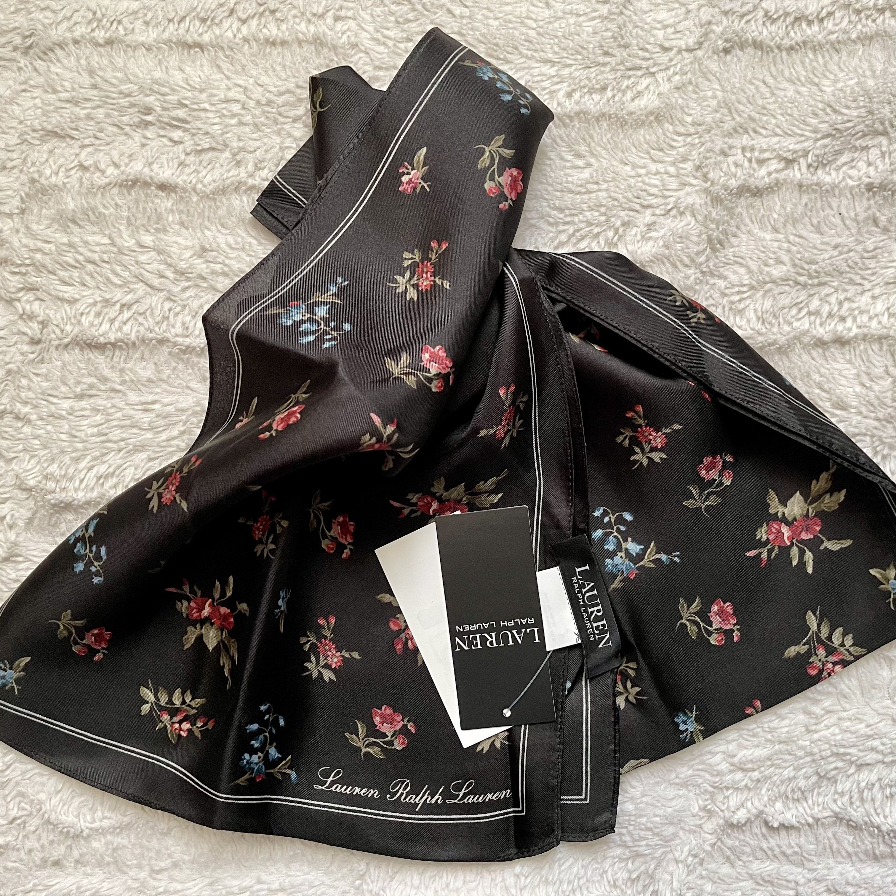RALPH LAUREN 〜 Kate 100% シルク ツイル スカーフ (Ralph Lauren RALPH LAUREN 〜 Kate 100% シルク ツイル スカーフ (Ralph Lauren