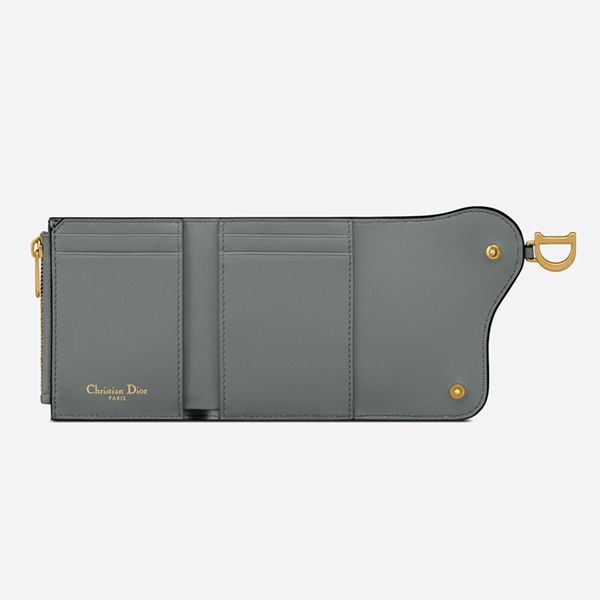 Dior】国内発☆新作完売必須!!SADDLE☆ロータスウォレット☆ (Dior Dior】国内発☆新作完売必須!!SADDLE☆ロータスウォレット☆ (Dior