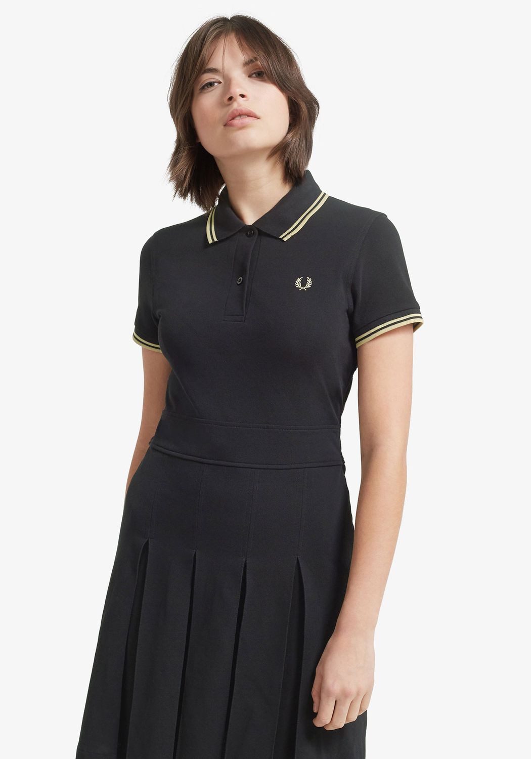 フレッドペリー ドレス Women Reissues Pleated Dress D7404 157 Fred Perry ワンピース Buyma