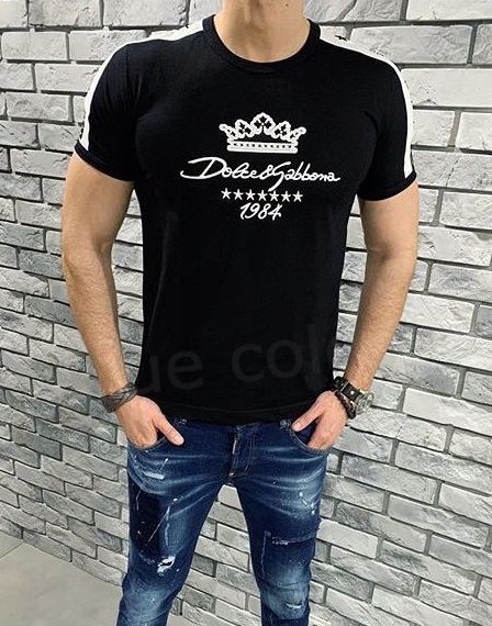 DOLCE&GABBANA ドルガバ スター&王冠プリント コットン Tシャツ (Dolce DOLCE&GABBANA ドルガバ スター&王冠プリント コットン Tシャツ (Dolce