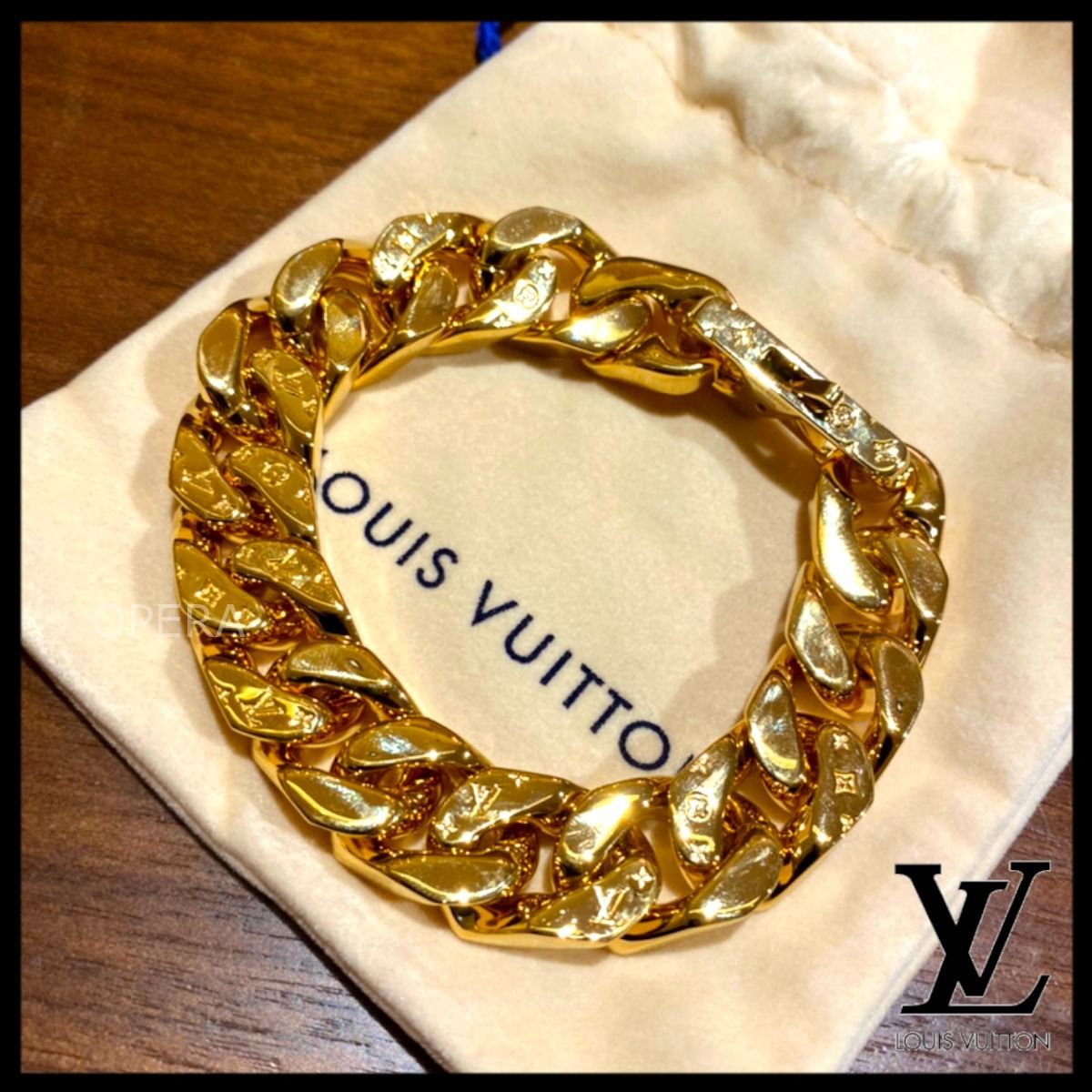 よろしくお LOUIS ルイヴィトン チェーンブレスレットの通販 by しま ...