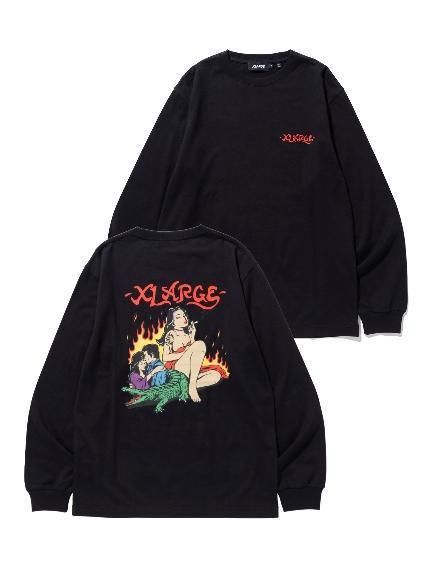 XLARGE】国内発送〜おしゃれ大胆プリントロンT L/S TEE BALI (X-Large XLARGE】国内発送〜おしゃれ大胆プリントロンT L/S TEE BALI (X-Large