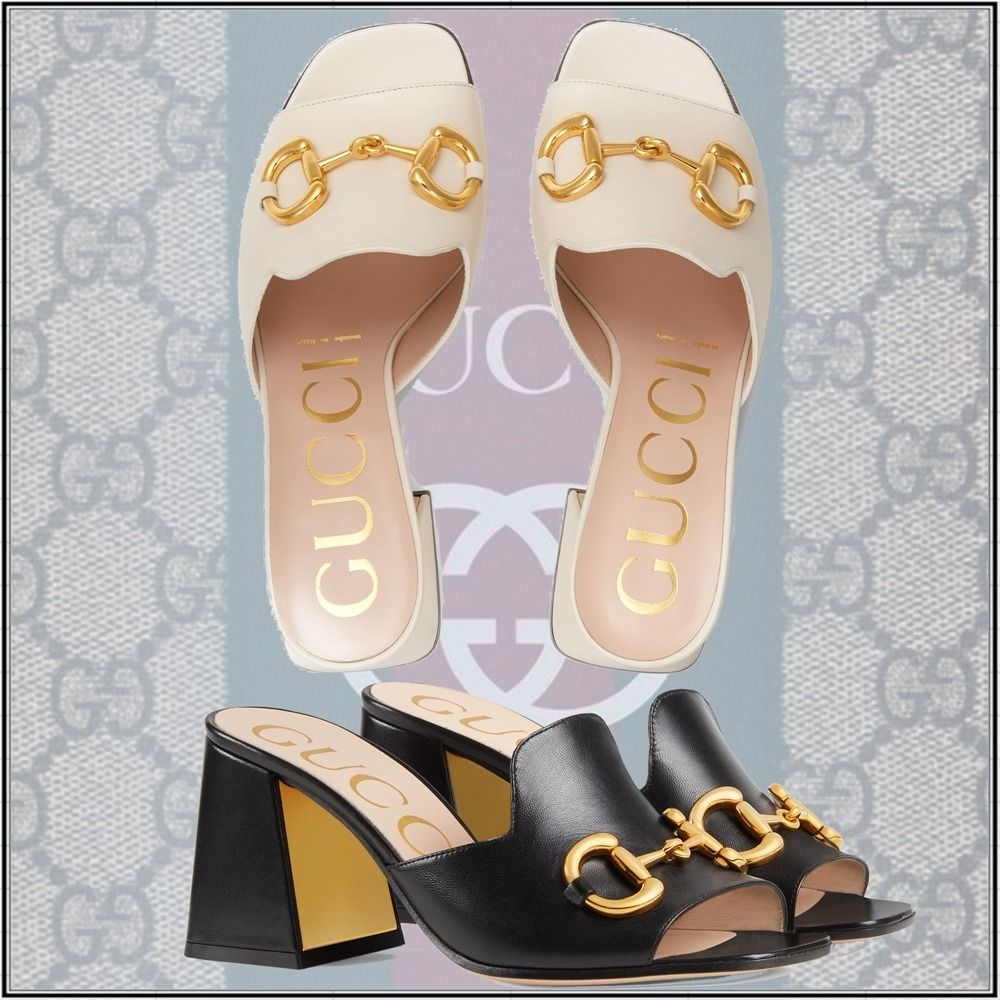 直営店【GUCCI】新作レザースライドサンダル 直営店【GUCCI】新作レザースライドサンダル
