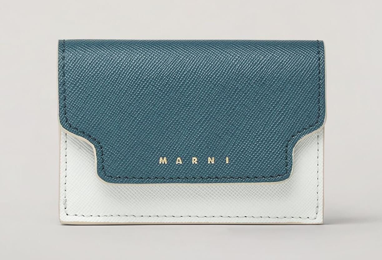 MARNI サフィアーノレザートリフォールドウォレット送料+関税込 MARNI サフィアーノレザートリフォールドウォレット送料+関税込