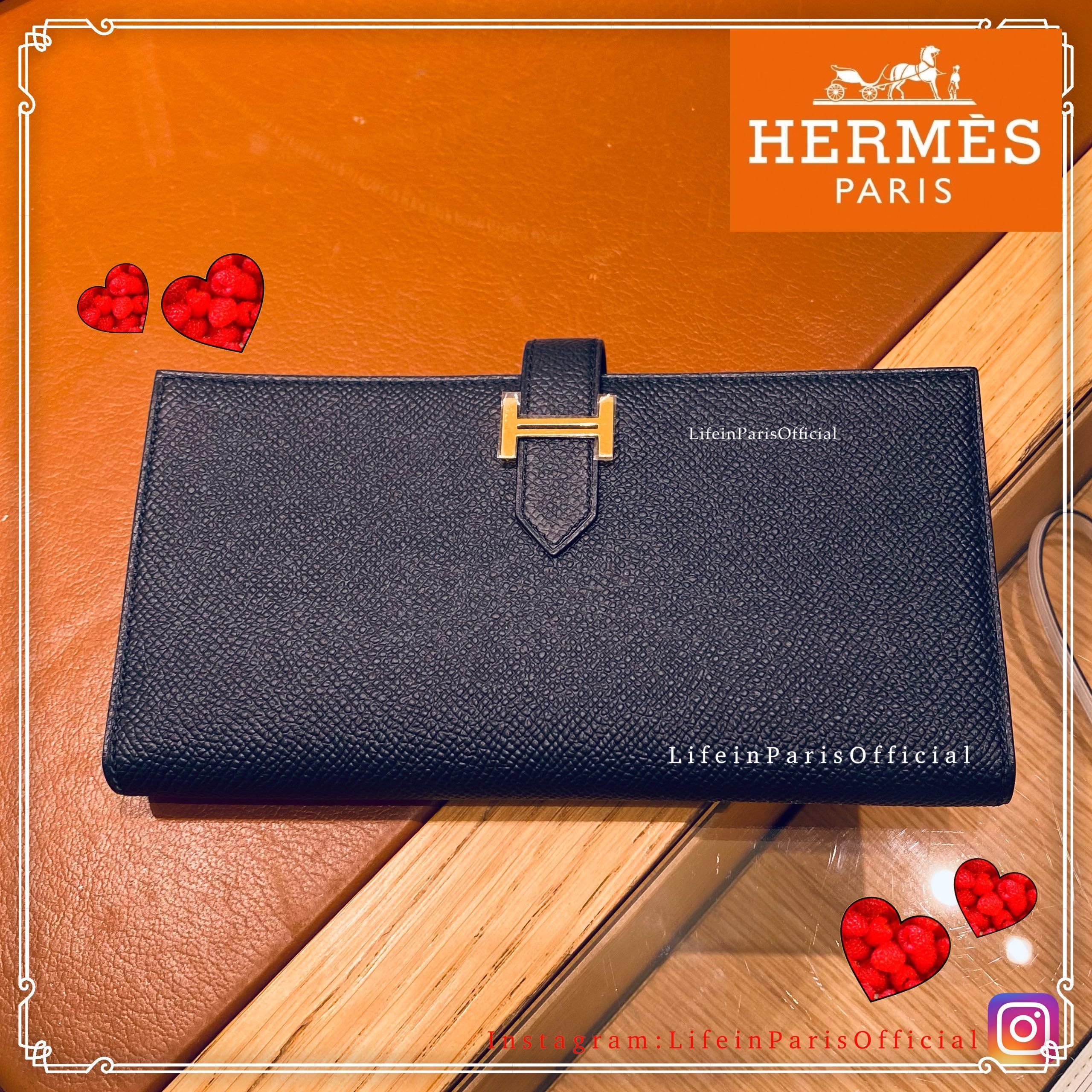 エルメス HERMES 長財布
 ベアン スフレ ブルー