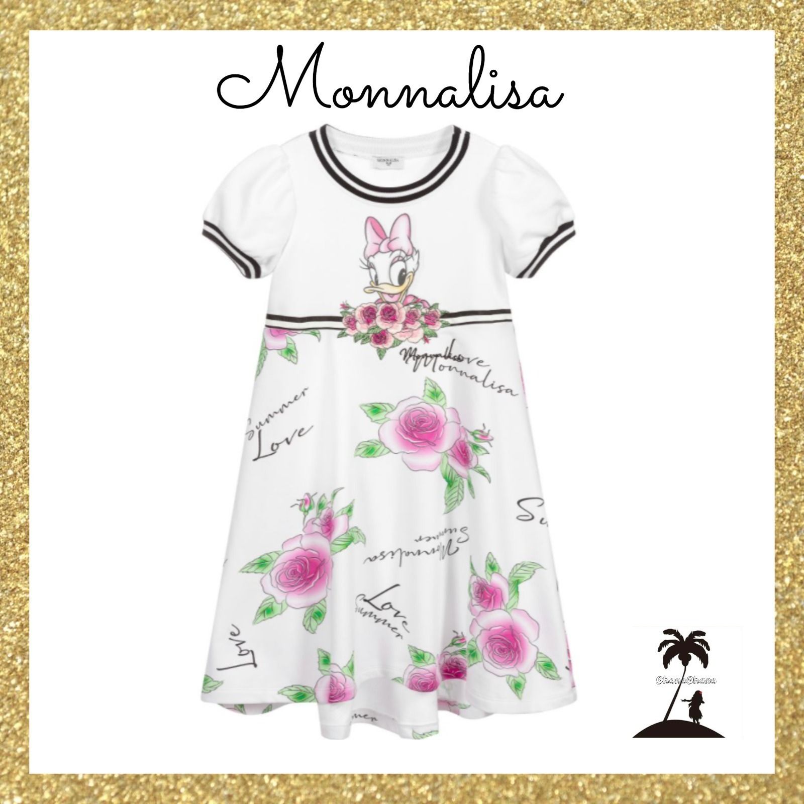 ☆MONNALISA☆デイジーダックドレス/White (MONNALISA/キッズ