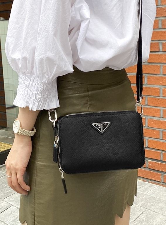 関税込☆PRADA☆サフィアーノレザークロスボディバッグ☆正規品 (PRADA 関税込☆PRADA☆サフィアーノレザークロスボディバッグ☆正規品 (PRADA
