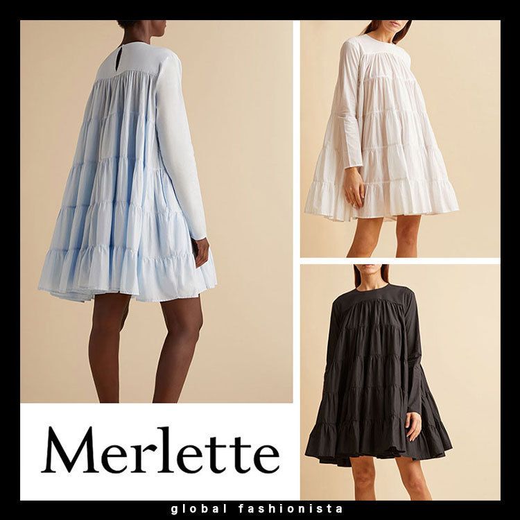 merlette Soliman マーレット ソリマン ティアードワンピース 買付注文 マーレットmerlette ワンピース ひざ丈ワンピース