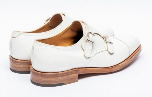 ジョンロブ ダブルモンクシューズ メンズ 白 ホワイト John Lobb (John ...