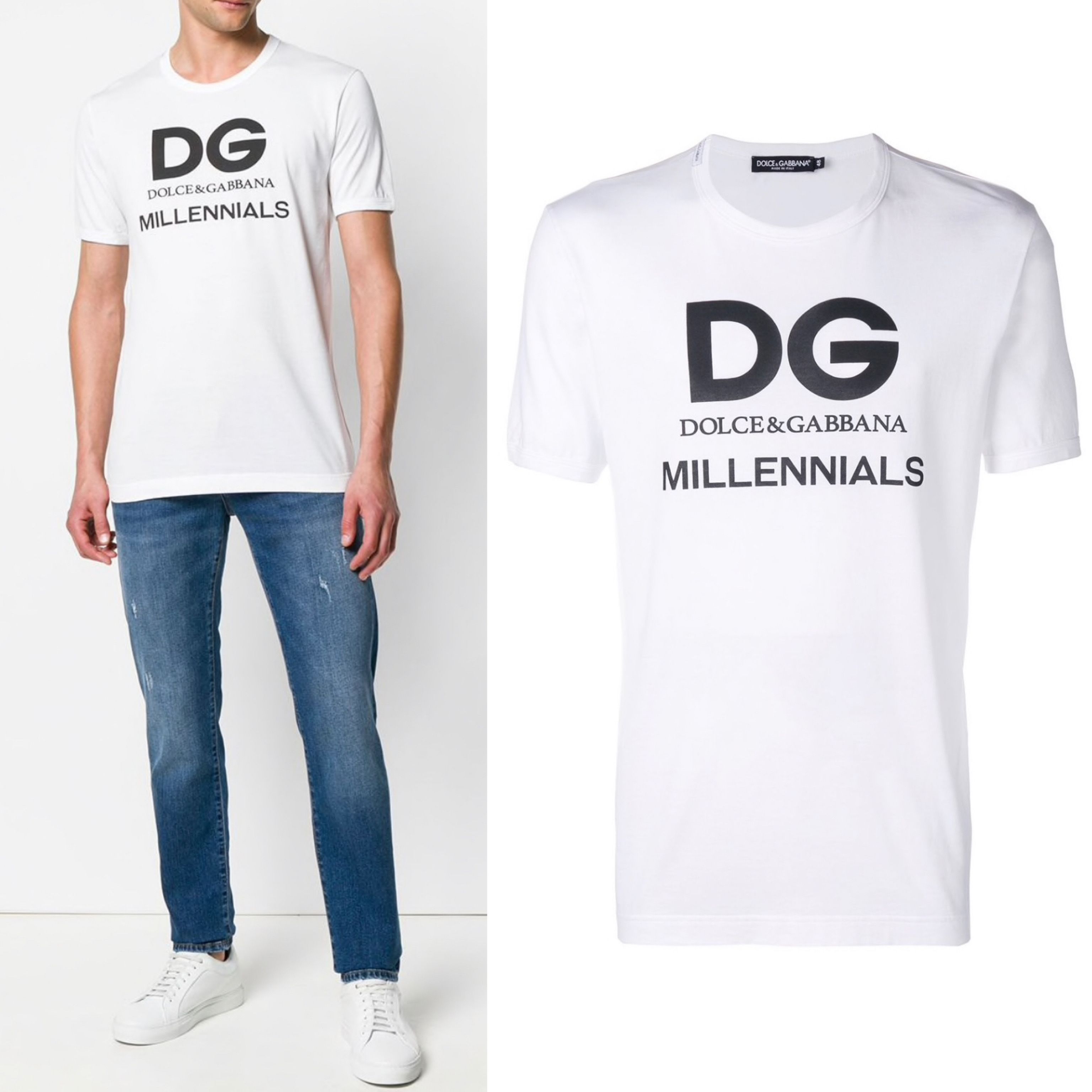 DOLCE & GABBANA ロゴプリント Tシャツ (Dolce & Gabbana/Tシャツ DOLCE & GABBANA ロゴプリント Tシャツ (Dolce & Gabbana/Tシャツ