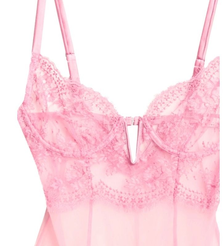Fleur du Mal ランジェリー ボディースーツ レース メッシュ