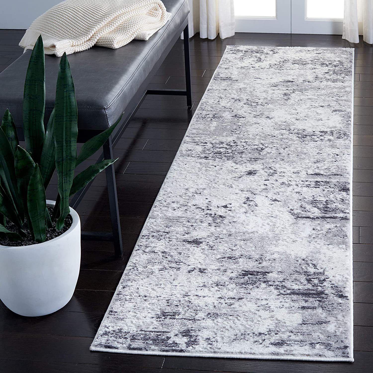 Amelia705 長方形ラグ グレー&アイボリー 122cm×183cm (SAFAVIEH/ラグ Amelia705 長方形ラグ グレー&アイボリー 122cm×183cm (SAFAVIEH/ラグ