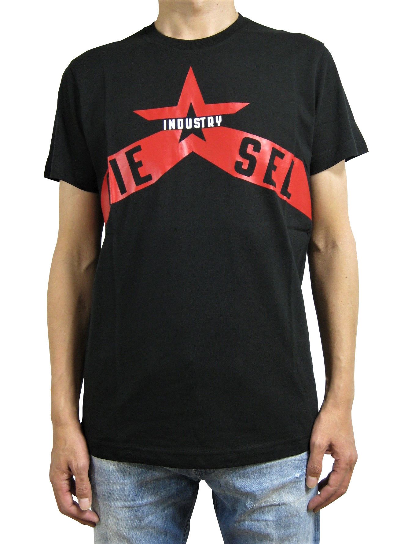 DIESEL スター プリント 半袖 Tシャツ T-DIEGO-A7 最短翌日着 (DIESEL ...