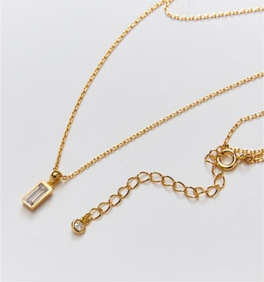 韓国ブランドHei☆芸能人着用 BAGUETTE LAYERED NECKLACE (Hei 韓国ブランドHei☆芸能人着用 BAGUETTE LAYERED NECKLACE (Hei