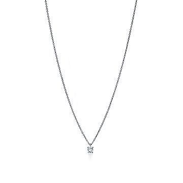 国内発すぐ届く☆Tiffany&Co.ソリティア ダイヤペンダント0.17ct ...