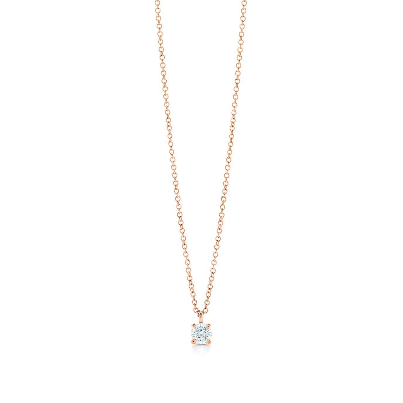 国内発すぐ届く☆Tiffany&Co.ソリティア ダイヤペンダント0.17ct ...