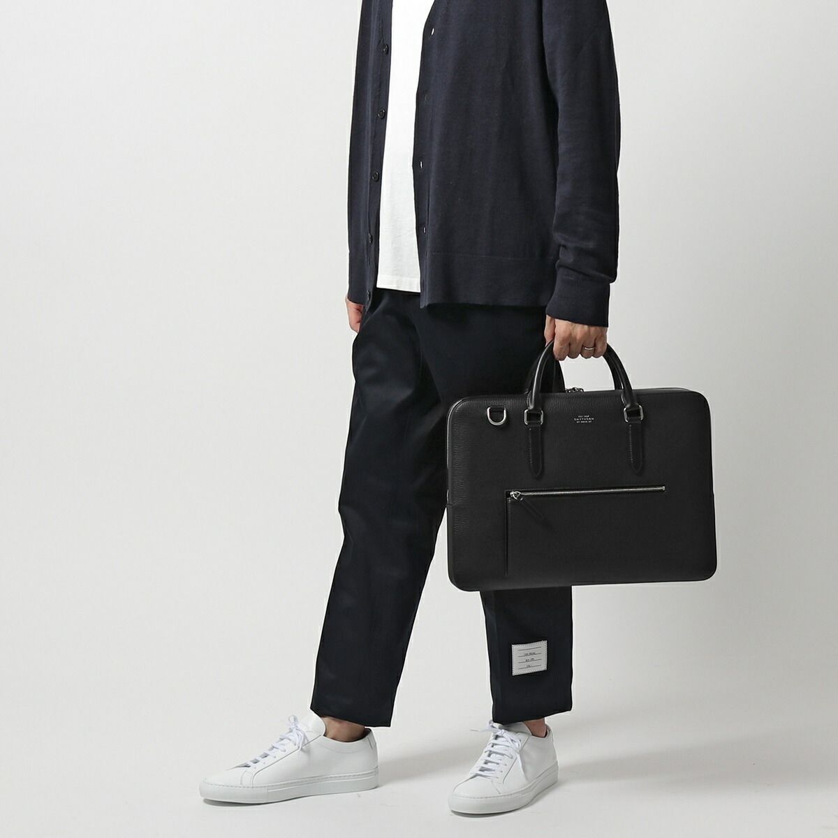 SMYTHSON ブリーフケース LUDLOW SLIM B/CASE ZIP FRONT SMYTHSON ブリーフケース LUDLOW SLIM B/CASE ZIP FRONT