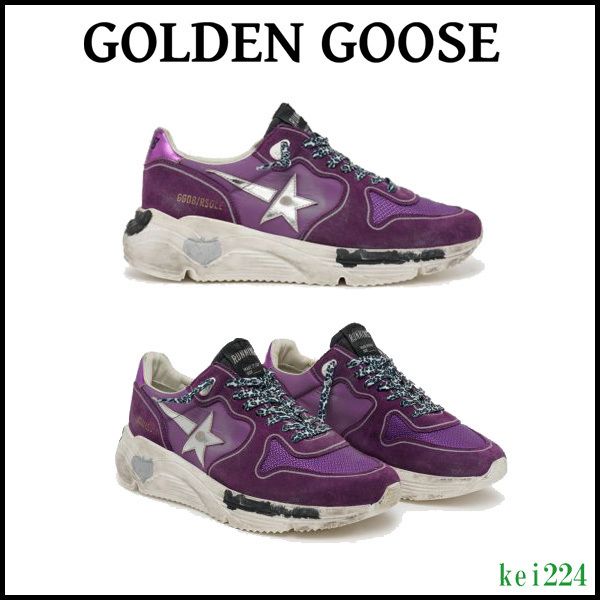 Golden Goose☆Running Sole スニーカー バイオレットヒールタブ ...