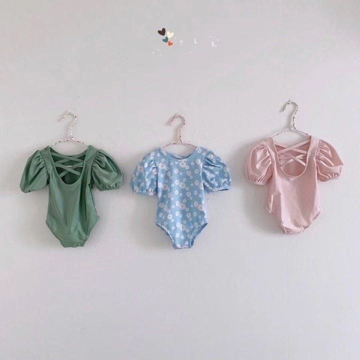 ワンピース 水着 マーガレット 韓国子供服 (ベビー水着・ビーチグッズ