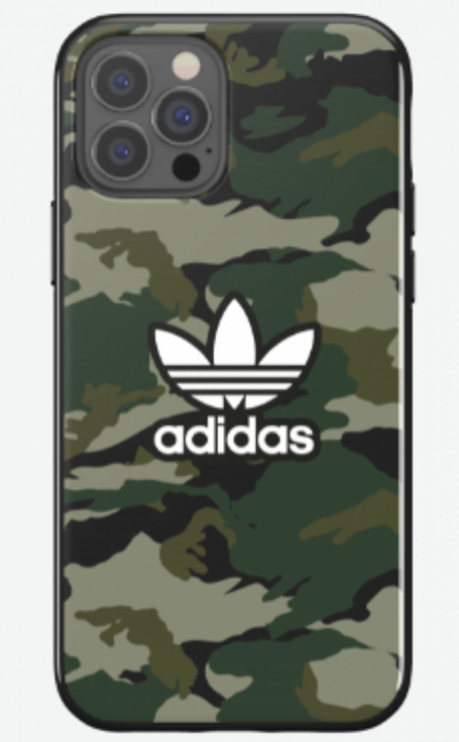 Sale ロゴ 送込 Adidas Iphone 12各種 迷彩柄 緑 透明 青灰 Adidas Iphone スマホケース Buyma